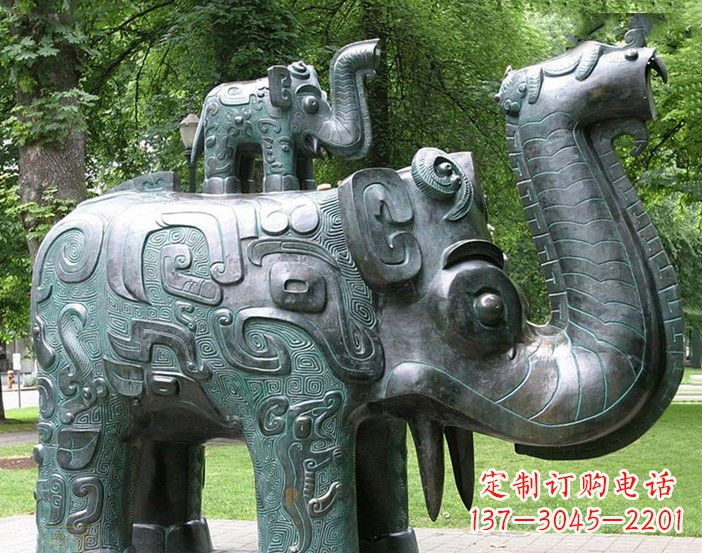 温州大象雕塑象征伟大气派