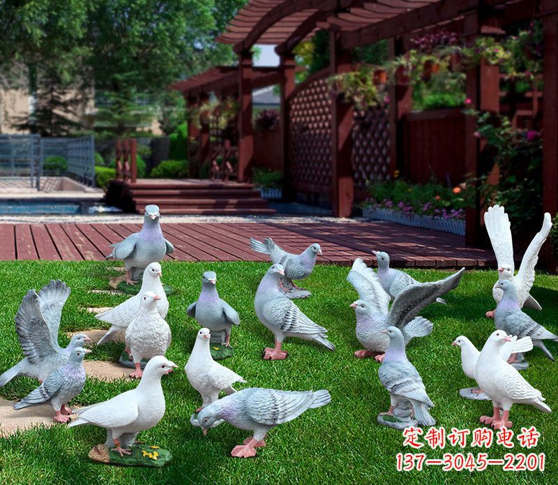 温州抽象鸽子雕塑