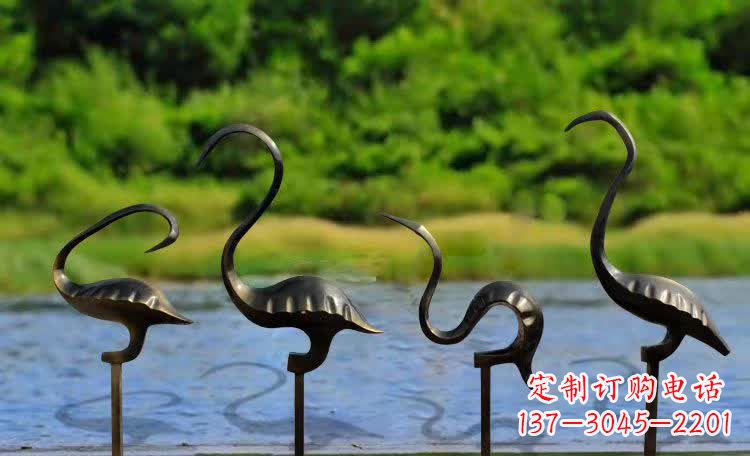 温州抽象几何仙鹤雕塑