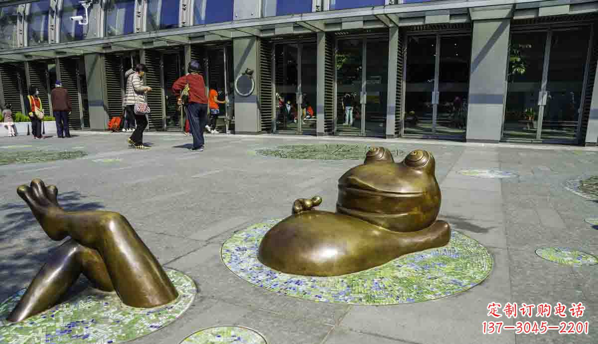 温州抽象卡通青蛙铜雕
