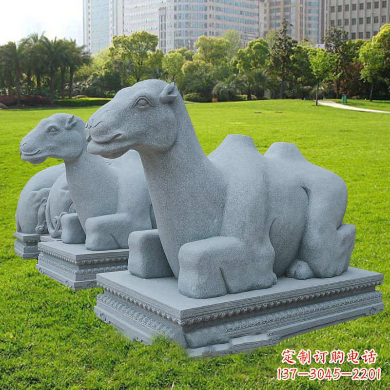 温州美丽的抽象骆驼石雕