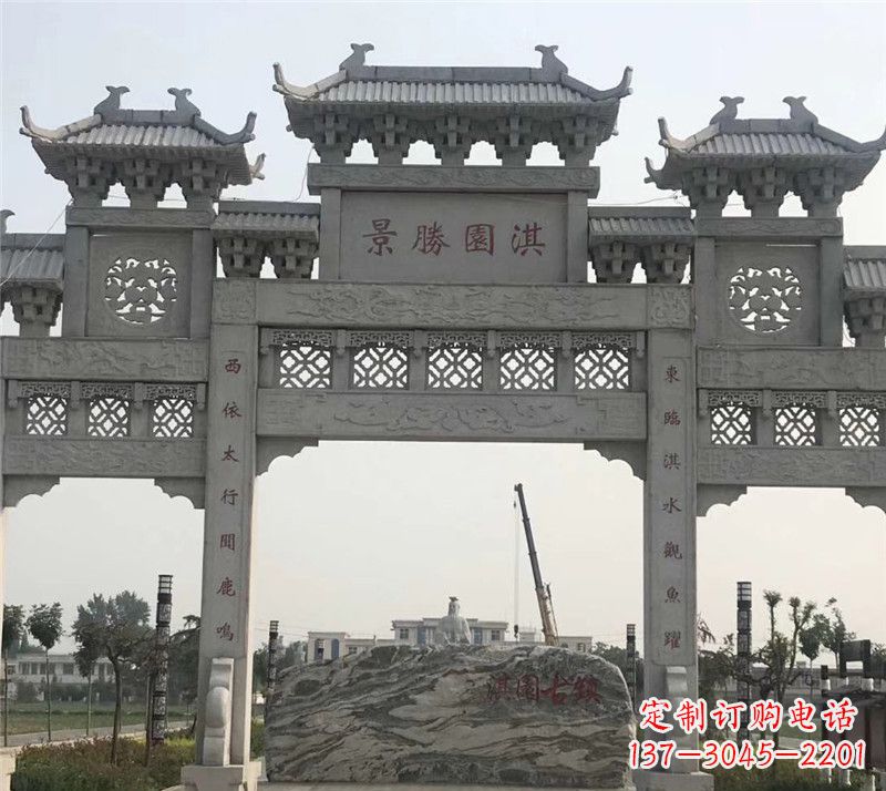 温州中国传统石牌坊雕塑