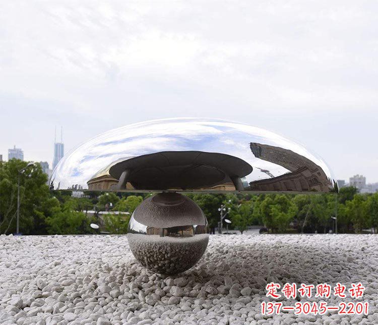 温州创意蘑菇不锈钢雕塑