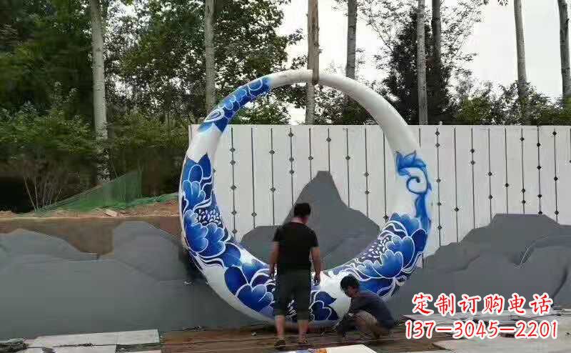 温州美丽的月亮雕塑