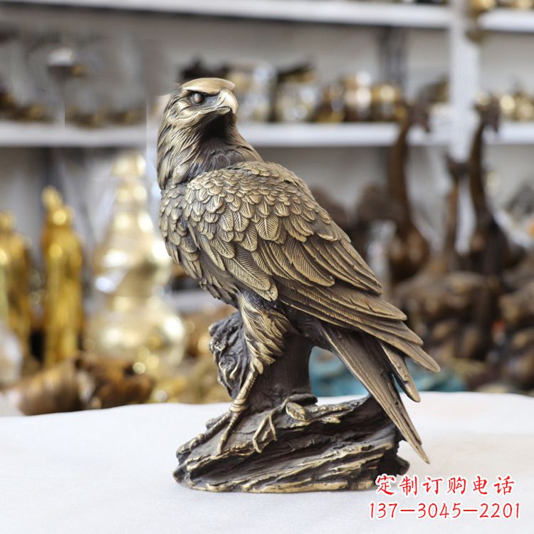 温州纯铜老鹰雕塑