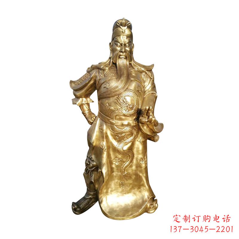 温州抒写三国历史关羽雕塑
