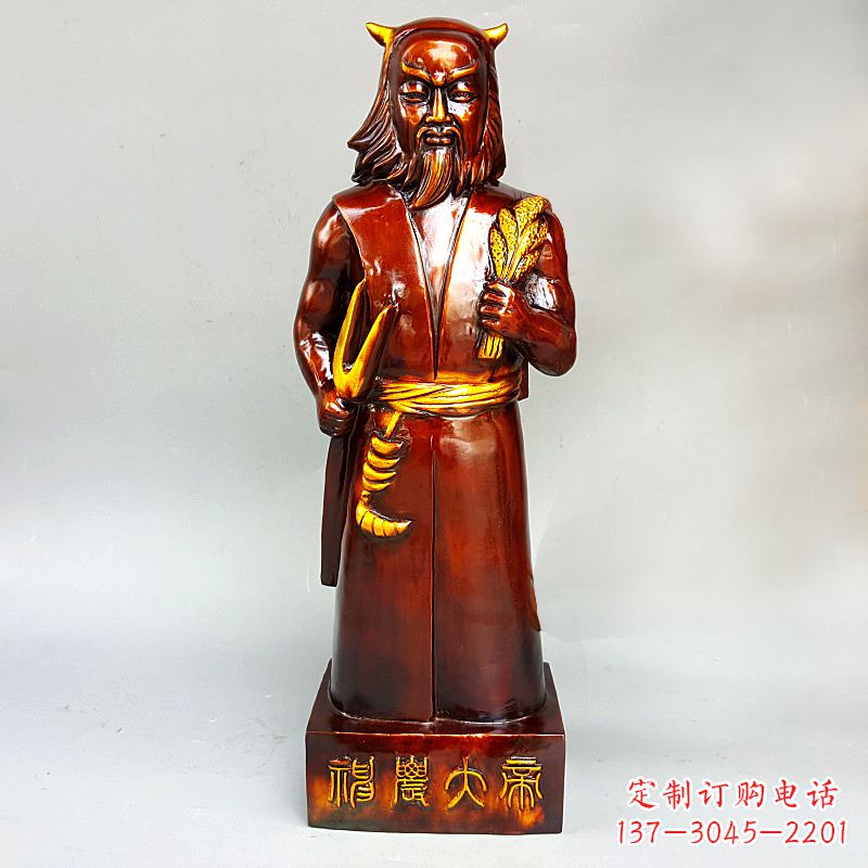 温州神农氏铜像传承炎帝文化的艺术之作