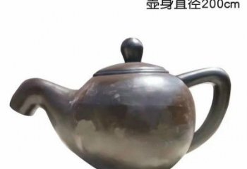 温州青铜茶壶雕塑——彰显传统文化的艺术精髓