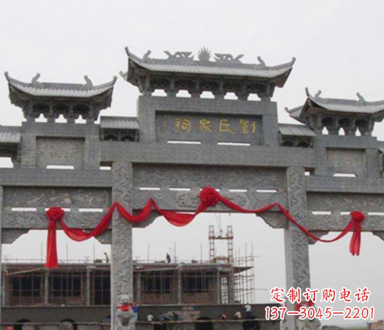温州牌坊雕塑——传承祠堂文化的艺术形式