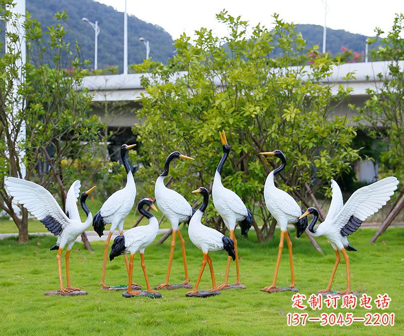 温州仙鹤雕塑传承中国文化精髓