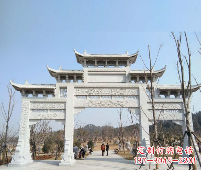 温州“村口三门石雕牌楼”——悠久历史的见证
