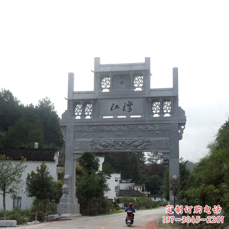 温州精美石牌坊雕塑——传承中国古典文化