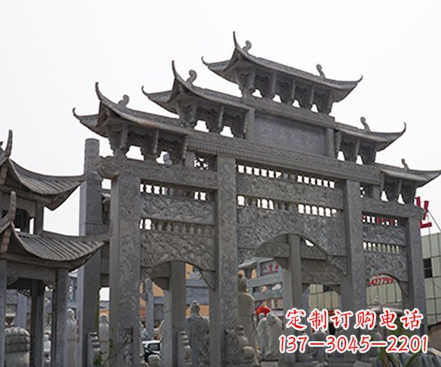 温州牌坊石雕传承传统文化的艺术精品