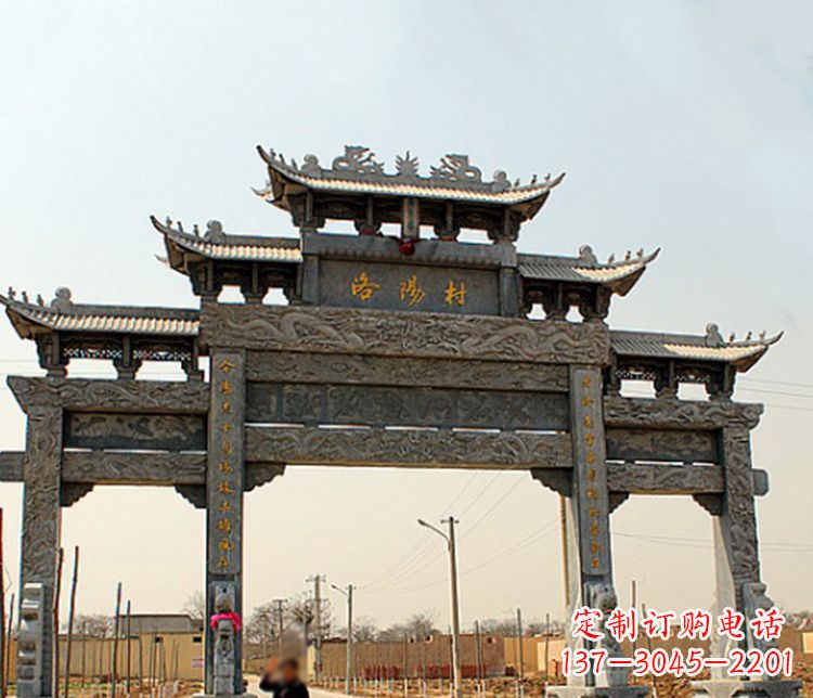 温州牌坊雕塑——缅怀中国传统文化