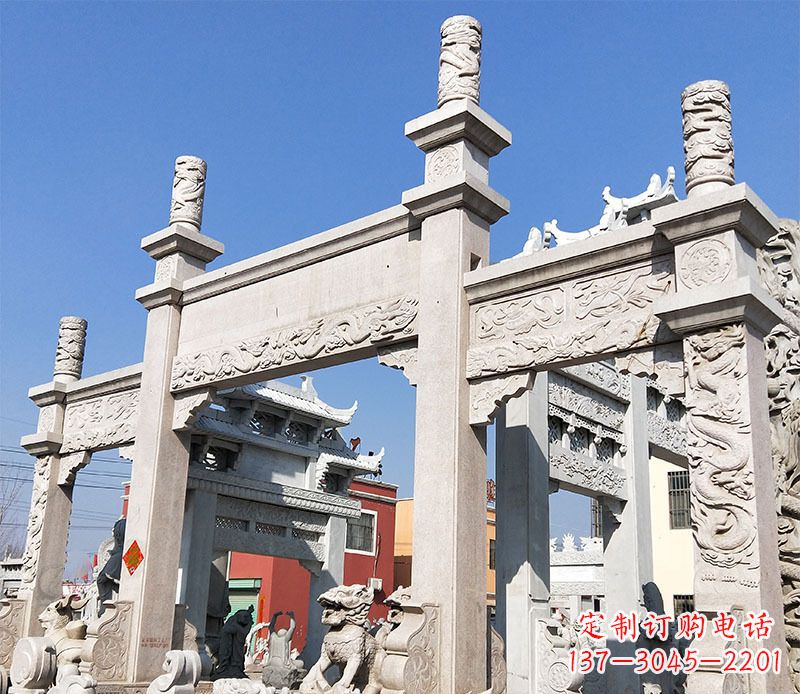 温州村庄牌坊石雕——记录着悠久历史的传承