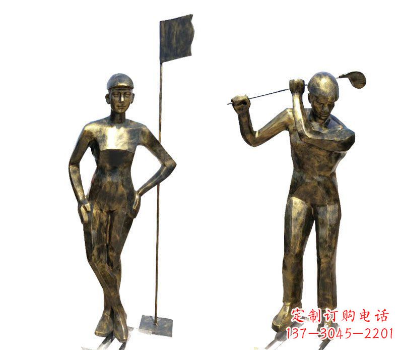 温州高尔夫雕塑传承高尔夫文化的艺术精品