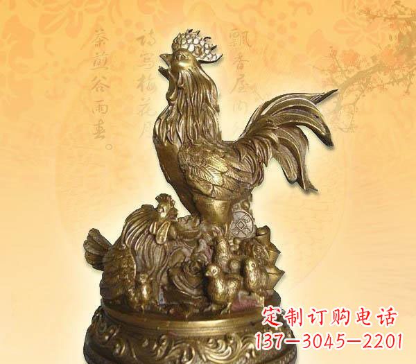 温州传统的公鸡雕塑