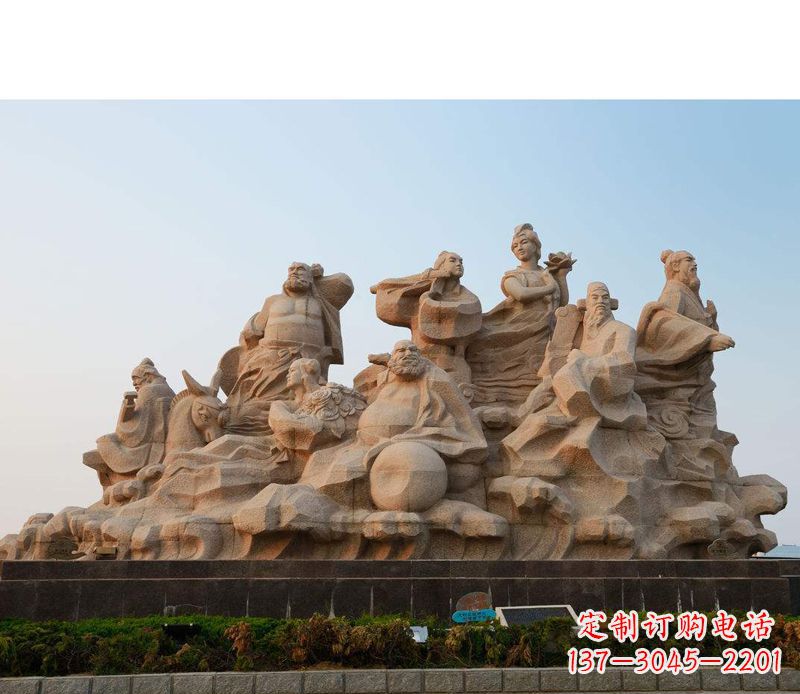 温州大理石八仙过海雕塑
