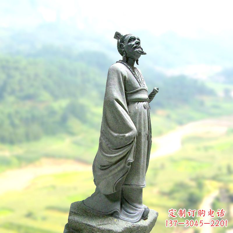 温州大理石扁鹊雕塑-景区园林历史名人著名医学界雕像