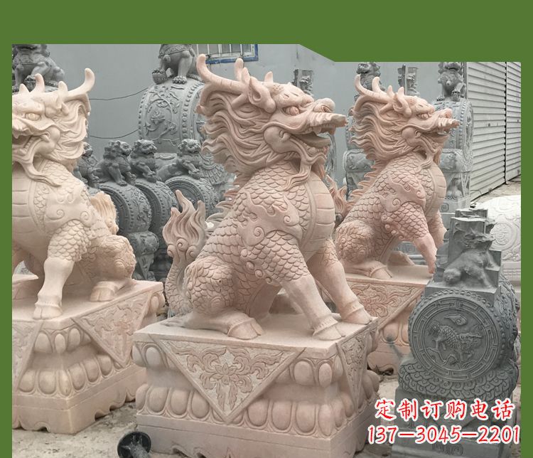 温州大理石踩球麒麟——传承古代神话的雕塑