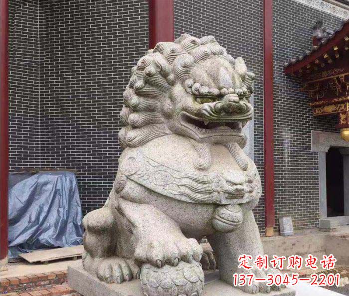 温州巨型大理石狮子雕塑