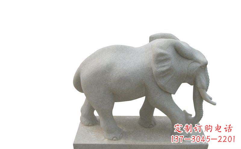 温州大象雕塑大理石大象公园的精美艺术