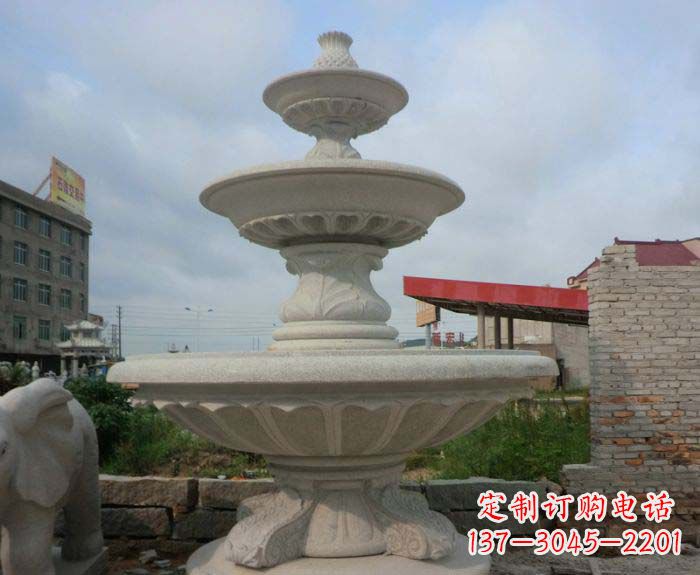 温州喷泉雕塑灵动精致的大理石美