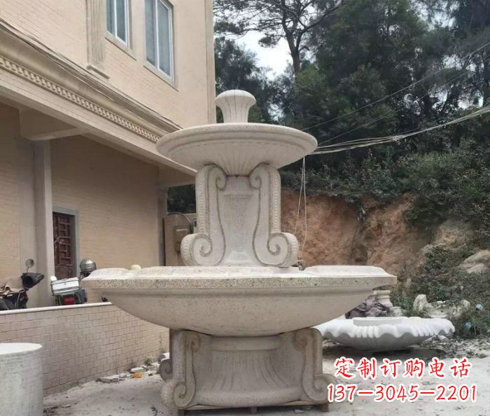 温州大理石大型喷泉石雕_2