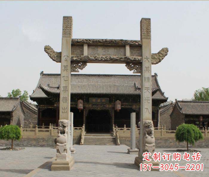 温州大理石牌楼雕塑——艺术精粹