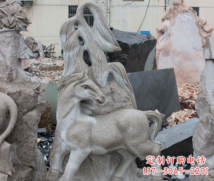 温州大理石动物马石雕