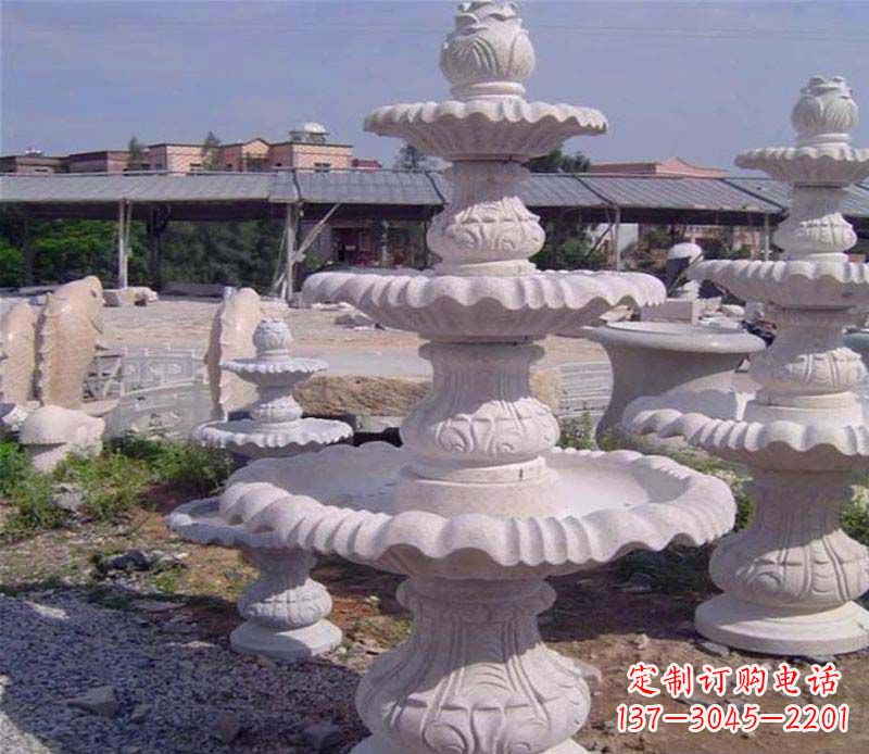 温州大理石多层喷泉石雕