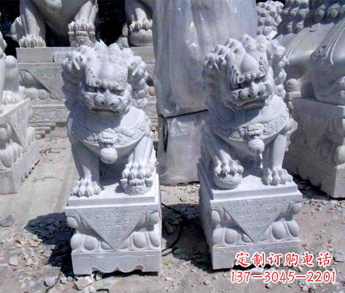 温州大理石仿古石狮子