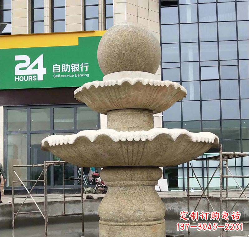 温州大理石风水球喷泉雕塑