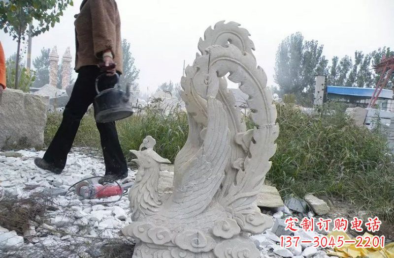 温州大理石凤凰雕塑