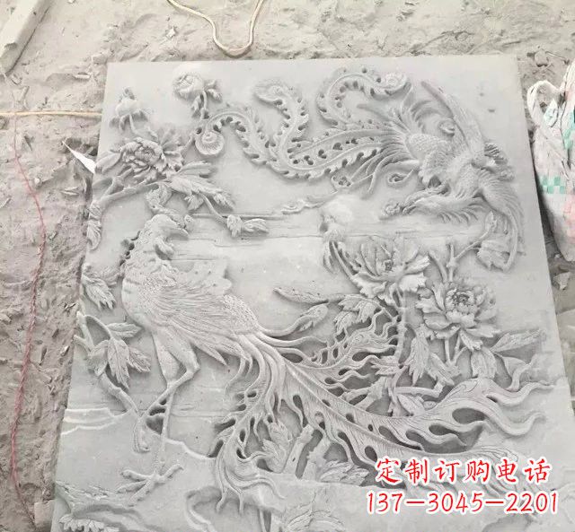 温州大理石凤凰浮雕