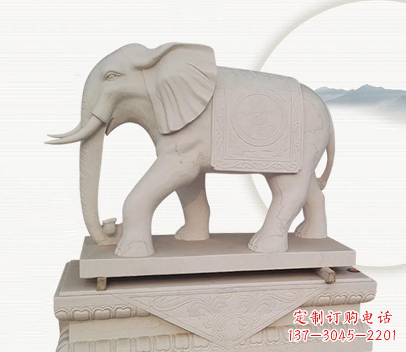 温州大理石公园大象雕塑