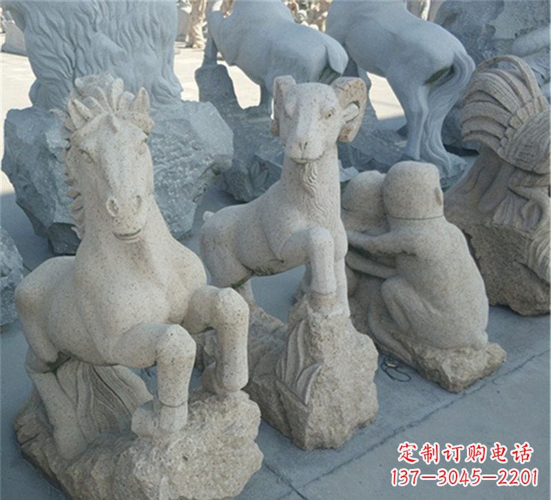 温州大理石公园动物雕塑