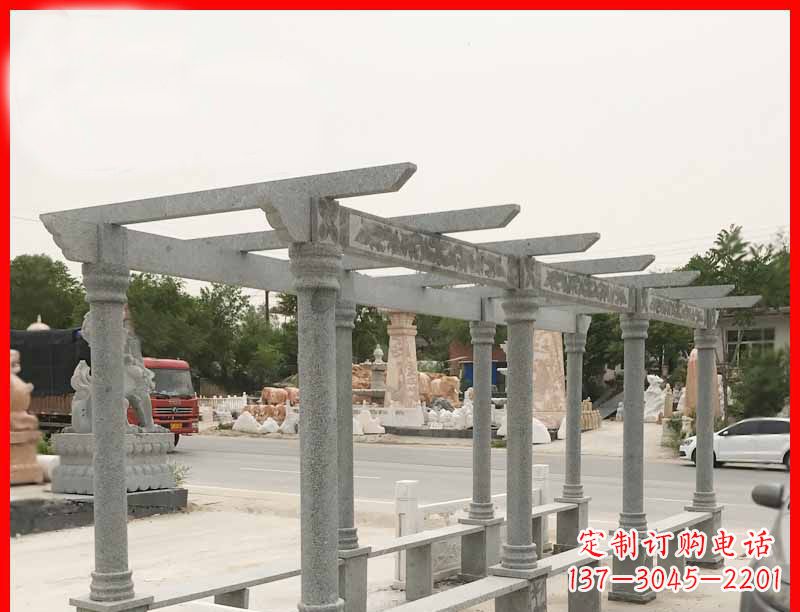温州大理石公园石雕长廊高端定制雕塑
