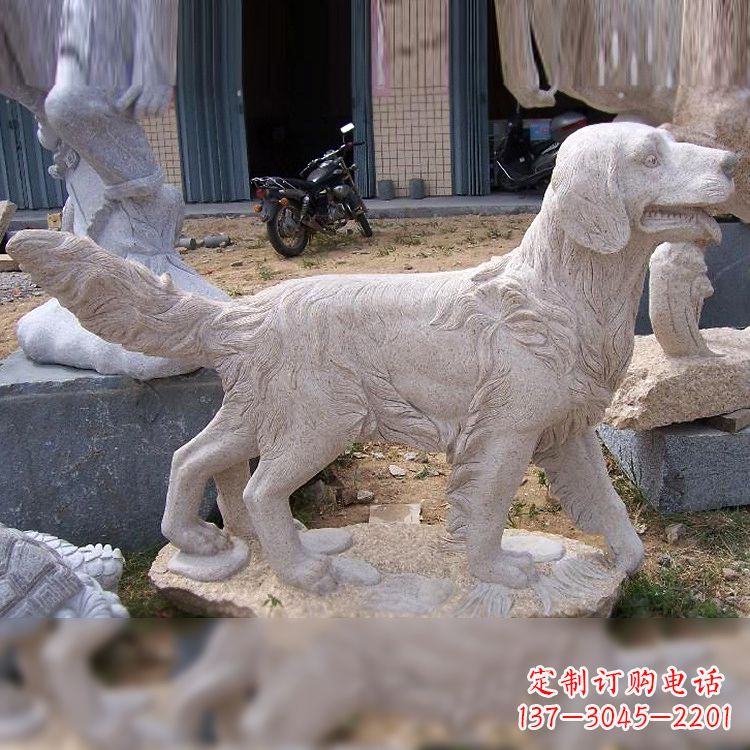 温州大理石狗雕塑