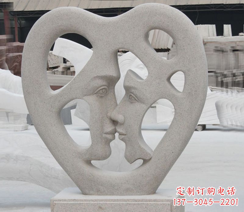 温州大理石广场情侣石雕