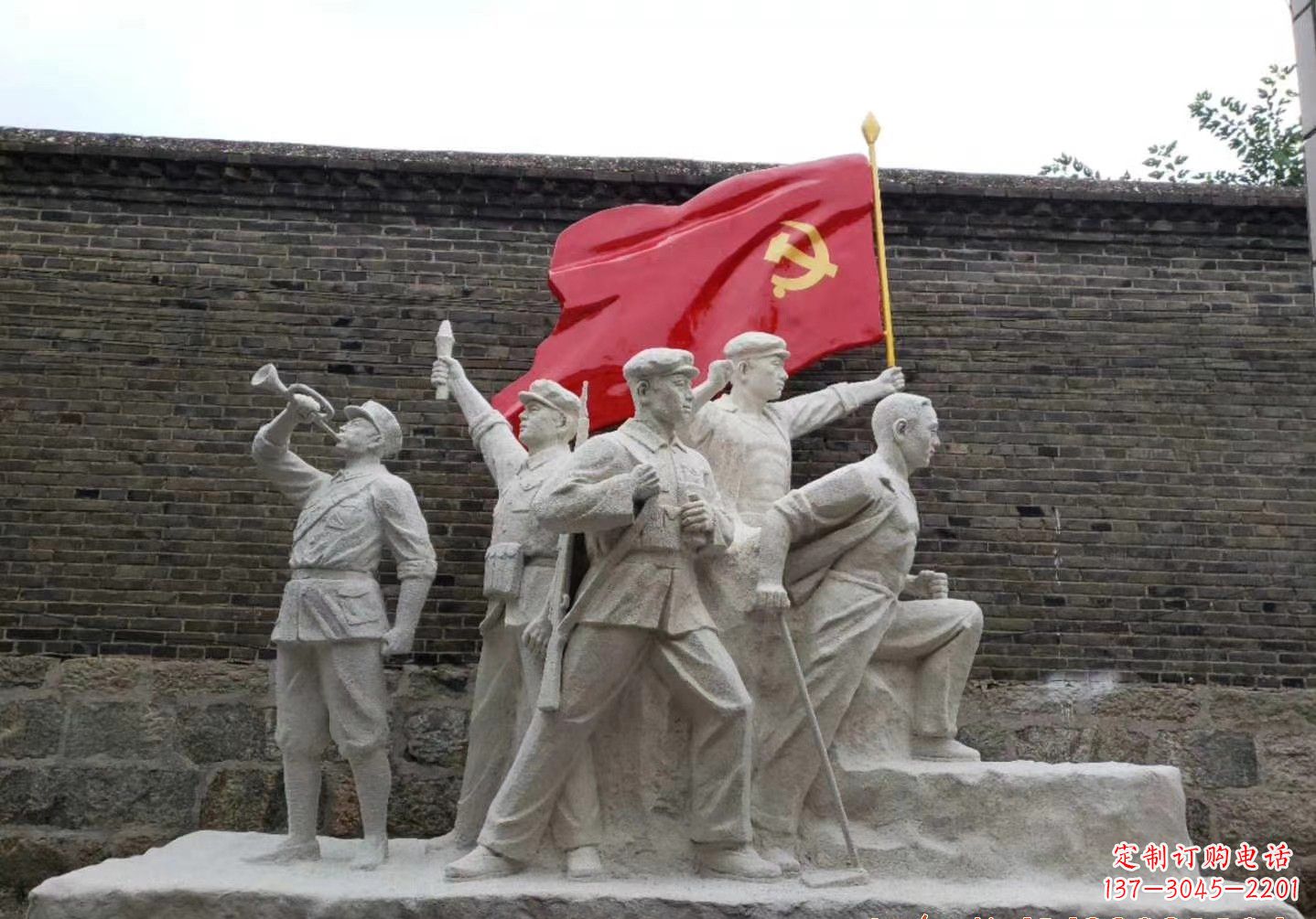 温州红军雕塑把热血革命历史永久留存