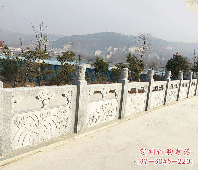 温州大理石护城河栏板石雕