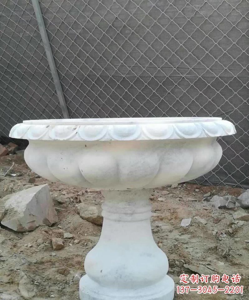 温州大理石花盆雕塑