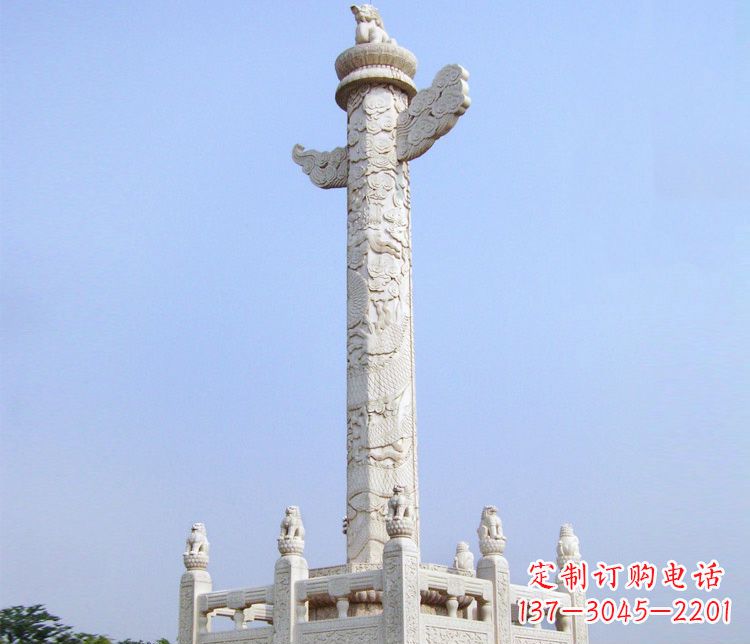 温州大理石华表雕塑