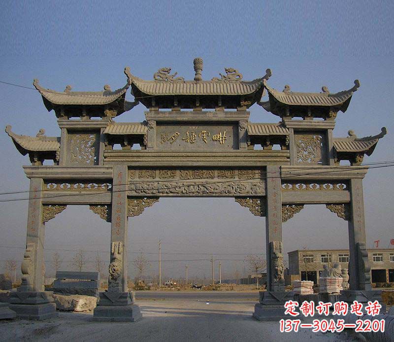 温州大理石牌楼雕塑定制