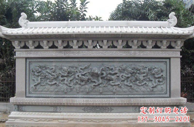 温州大理石九龙壁雕塑