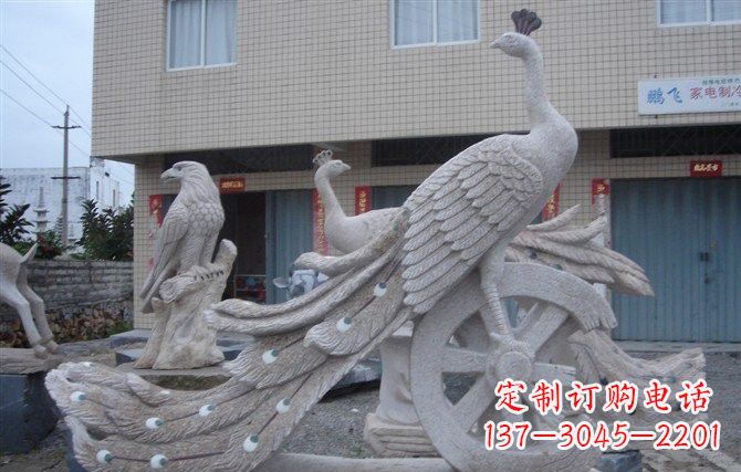 温州大理石孔雀石雕塑