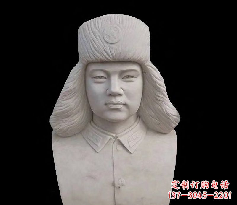 温州大理石雷锋胸像石雕