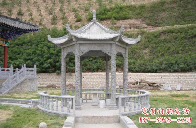 温州大理石凉亭雕塑 (2)