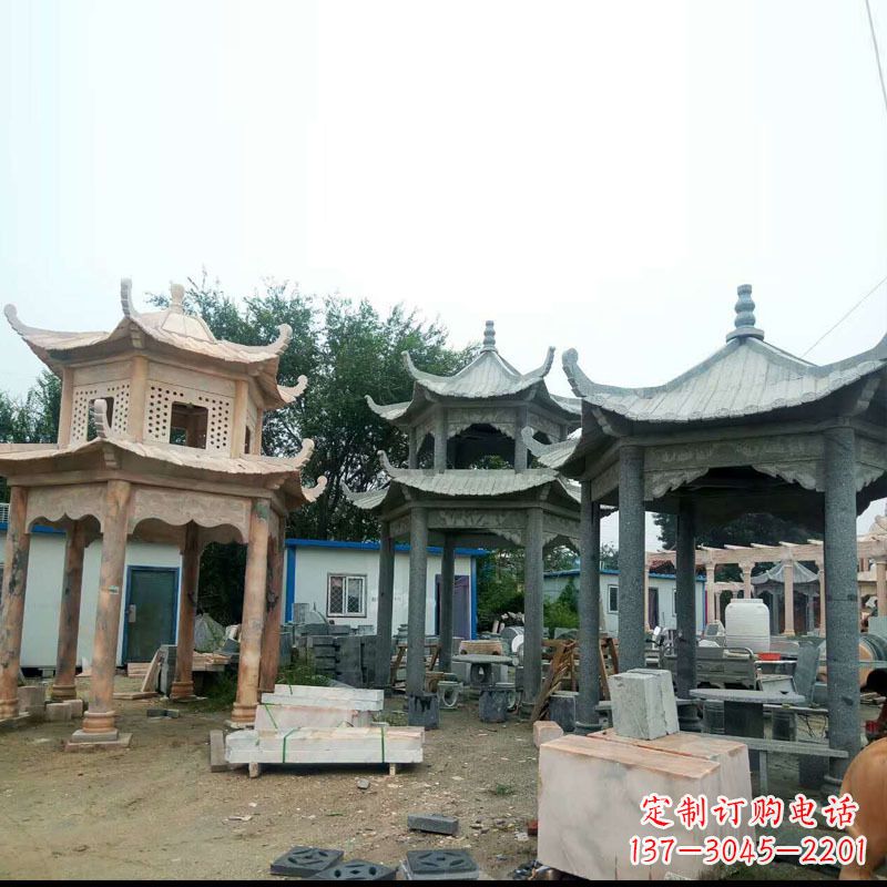 温州大理石凉亭雕塑